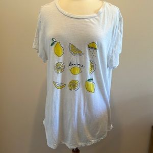 Loft Outlet Lemon Graphic Tee T-shirt XL